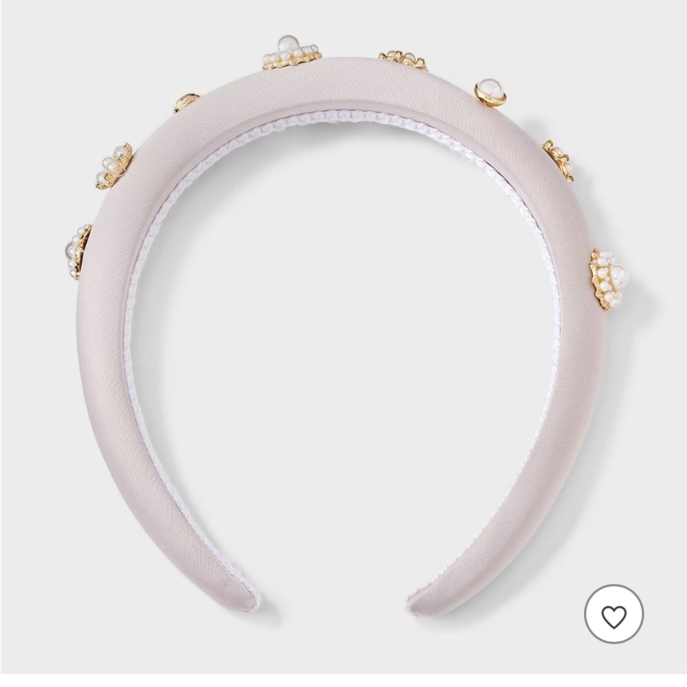 Target Elegant Pearl Embellished Headband! NWT!